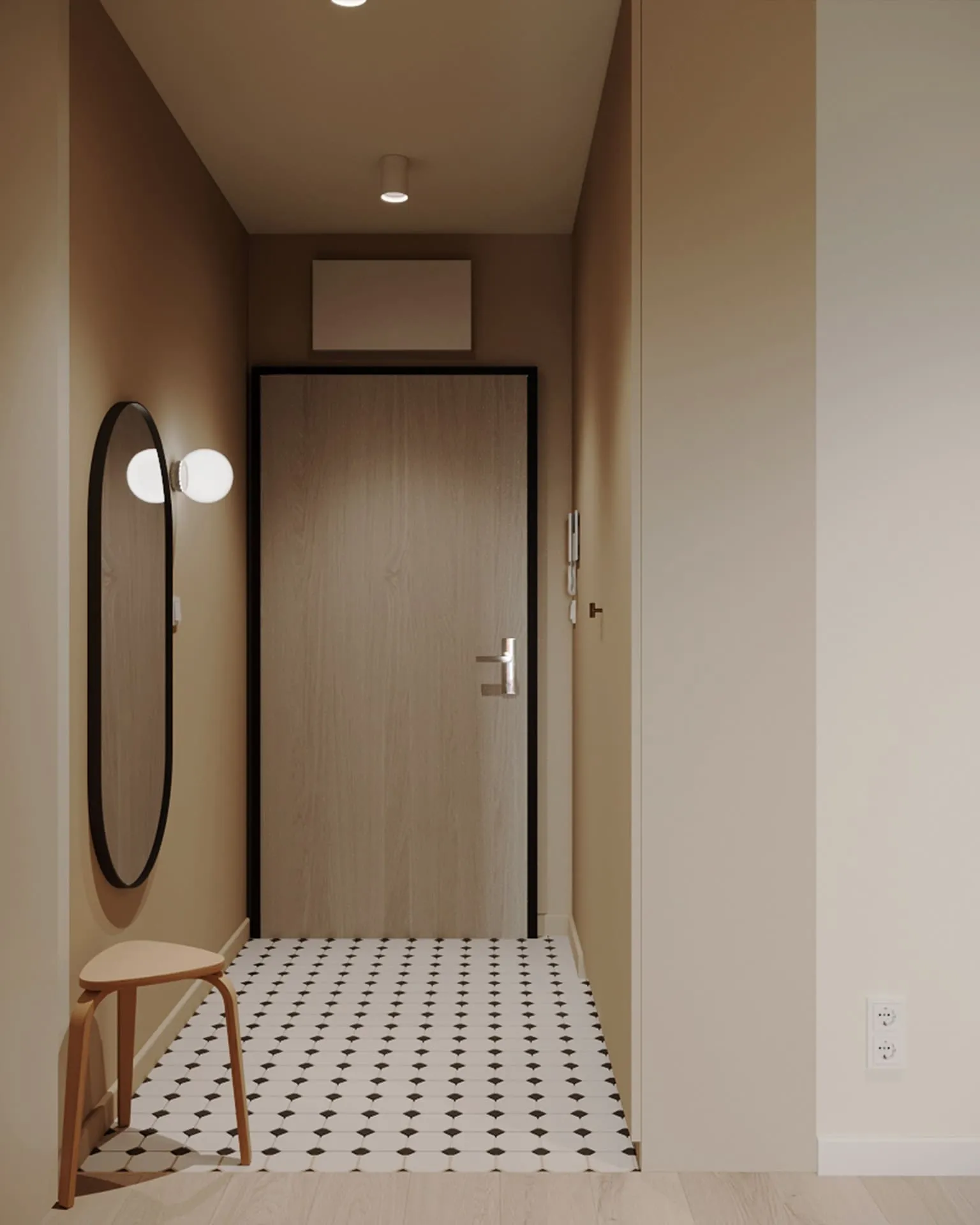 Дизайн інтер’єру передпокою в яскравих відтінках